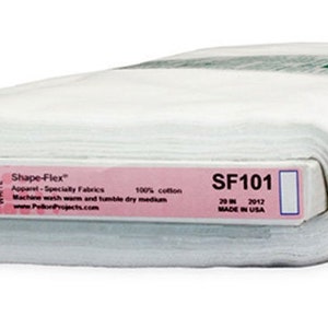 Shape Flex - 20&quot; Fusible Woven SF101 WHITE Pellon, bty