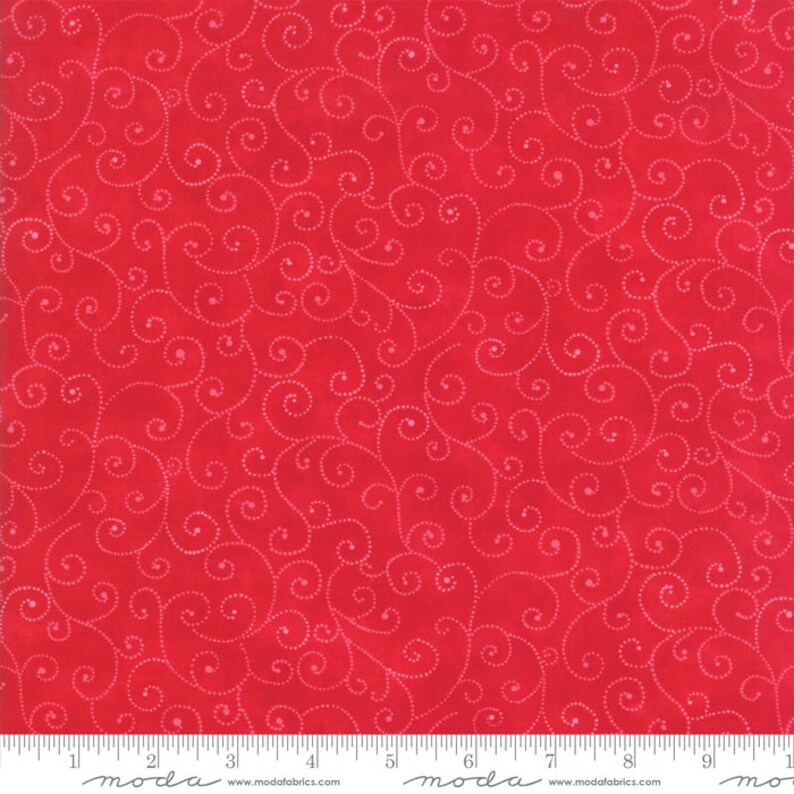 Moda MARBLES SWIRLS Christmas Red 9908 23 Bty - Etsy