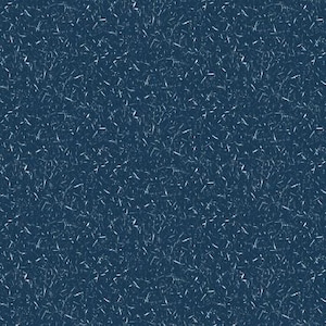 May include: A seamless pattern featuring a dark blue background with a dense scattering of thin, white, irregular lines. The lines vary in length and direction, creating a textured, abstract design. The overall effect is a visually complex and dynamic surface.