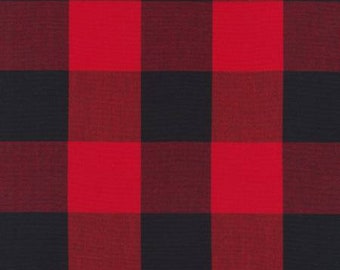 Scarlet Carolina Gingham 2in # P1672593  ~ (Buffalo Plaid) Robert Kaufman, bty