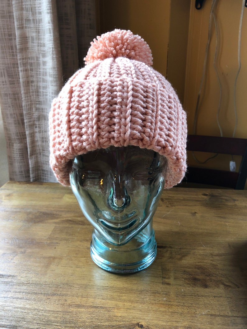 Women's Handmade Crochet Rib Hat - Etsy