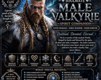Soulmate Male Valkyrie Spirit Companion Divine Norse Warrior • Fated Spiritual Husband • Tier 1