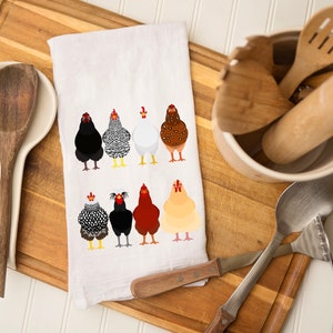 Jolitee Farmhouse Tea Towel Dish Kitchen Towels Set | Cotton Tea Towels  Chicken Kitchen Decor, Set of 3 | Cotton, 15x25 Inches | Rooster
