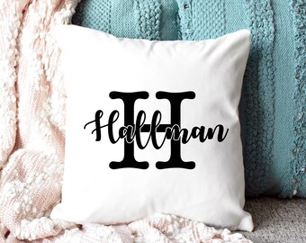 Personalized Canvas Pillow / Family Name Pillow / Personalized Wedding Gift Pillow / Home Pillow / Personalized Pillow / Housewarming Gift