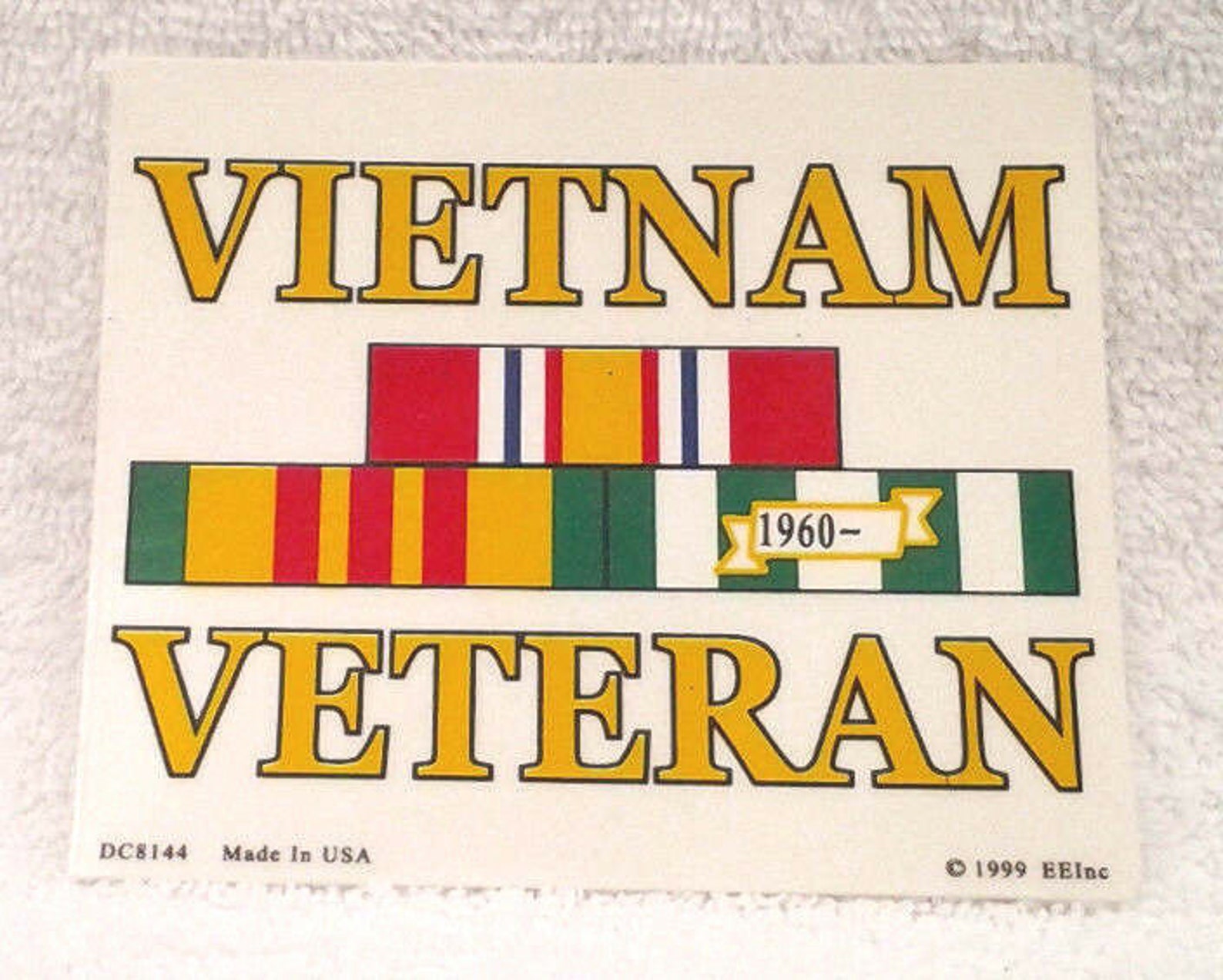 Vietnam Veteran Military Clear Vinyl Window Decal 4 Etsy