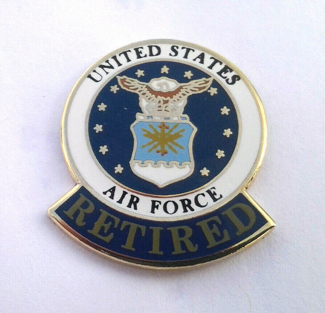 Us Air Force Retired 1 Military Hat Pin 15039 Free Etsy