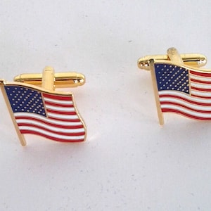 US American Flag Cuff Links 14876 Free Shipping