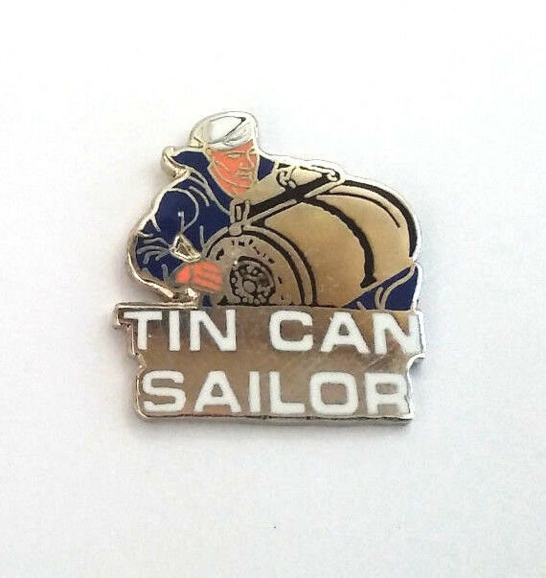 Tin Can Sailor US Navy Military Hat Pin 15947 Free Shipping Etsy