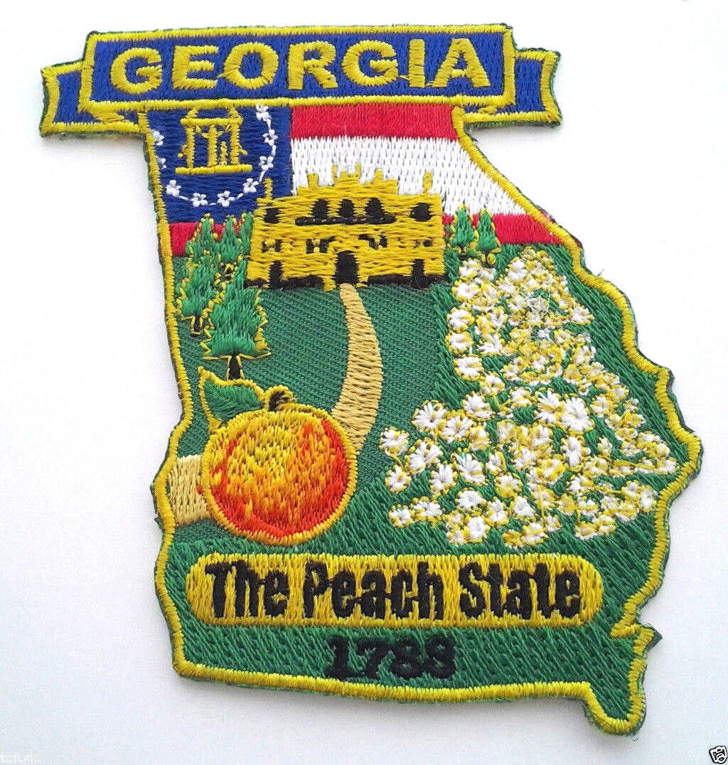 Georgia State Map (3-5/8