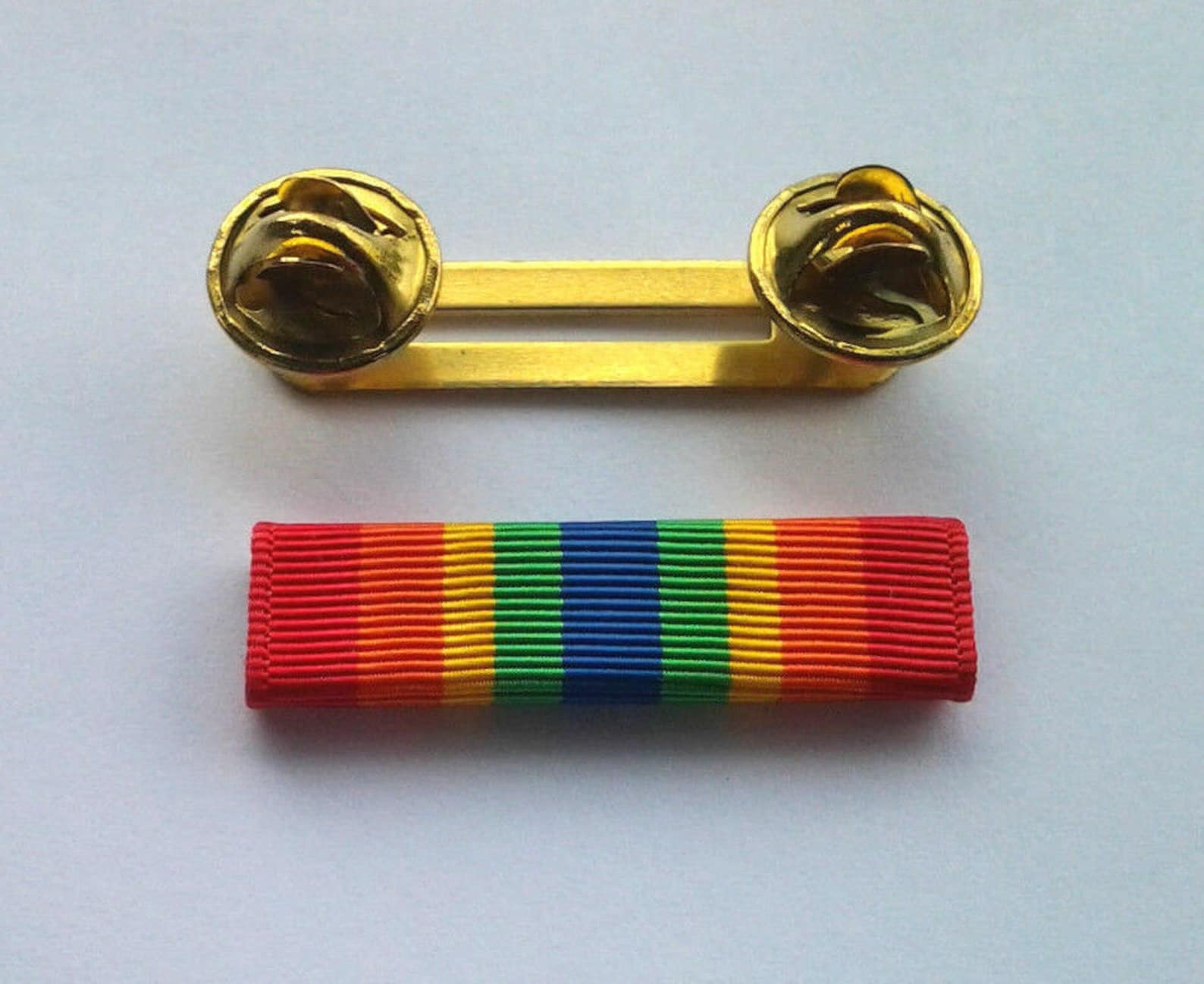 US Army Service Ribbon With Ribbon Holder Military Veteran Etsy