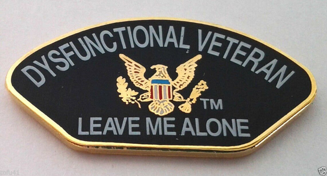 Dysfunctional Veteran Leave Me Alone Military Hat Pin 14537 | Etsy