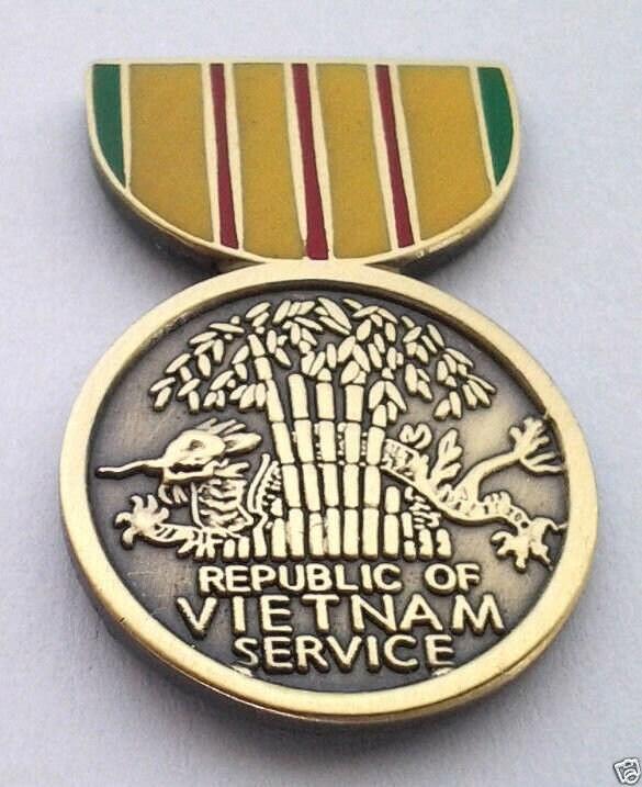 Vietnam Service Medal 11/8 Military Hat Pin 14759 Etsy