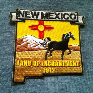 New Mexico State Map (3-3 / 8 ") Biker Patch 6732 22 Versandkostenfrei mit Sendungsverfolgung