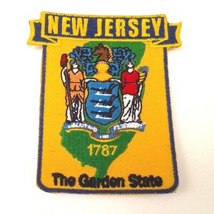 New Jersey State Map (3-1 / 2 ") Biker Patch 6731 22 Versandkostenfrei mit Sendungsverfolgung