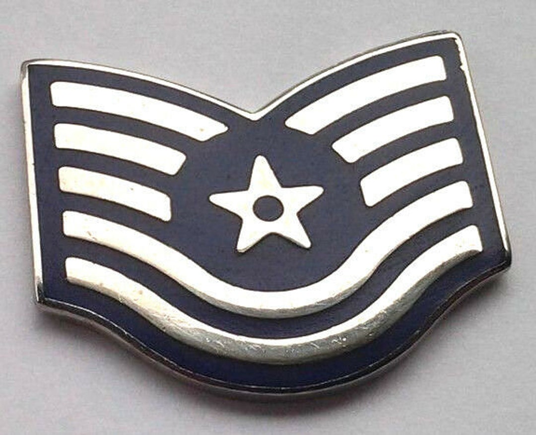 U.S. Air Force Rank E6 Tech Sgt 11/8 Blue Military Etsy UK