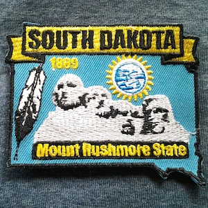South Dakota State Map (3-1 / 4 ") Biker Patch 6742 22 Versandkostenfrei mit Sendungsverfolgung