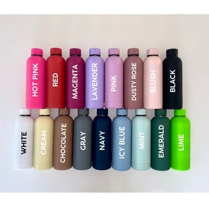 Personalized Water Bottle | Vacuum Insulated Water Bottle | Stainless Steel Chilly Flask | Hot or Cold Gym Bottle