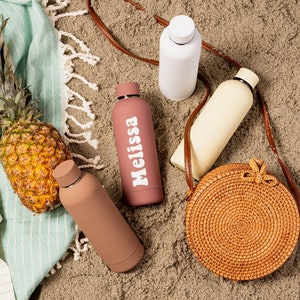 Personalized Water Bottle Vacuum Insulated Water Bottle Stainless Steel Chilly Flask Hot or Cold Gym Bottle image 2