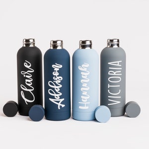 Personalized Water Bottle Vacuum Insulated Water Bottle Stainless Steel Chilly Flask Hot or Cold Gym Bottle image 9