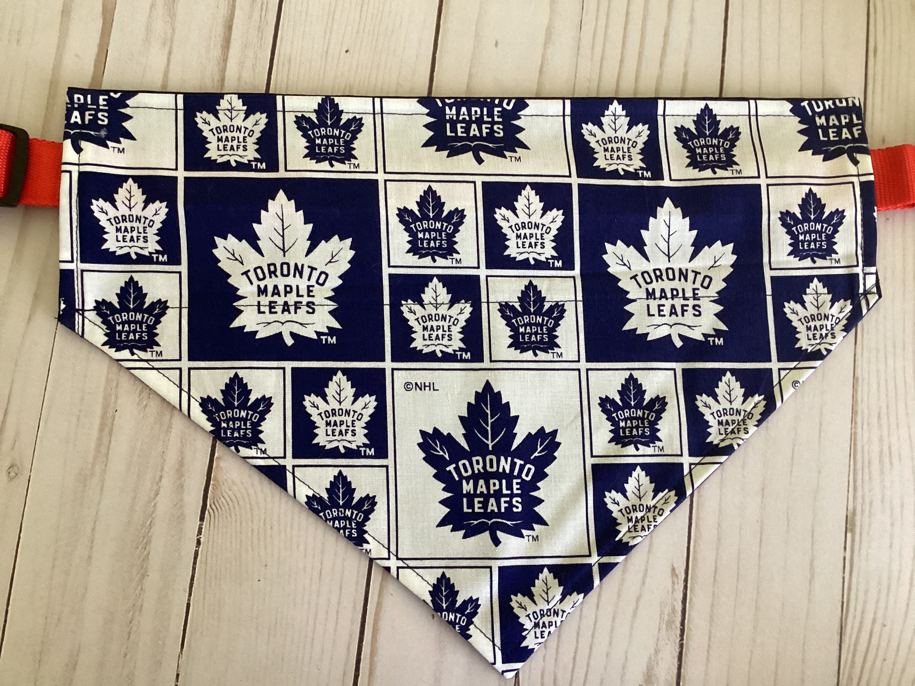 Toronto maple top leafs dog bandana