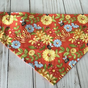 Bugs and Flowers Dog Bandana