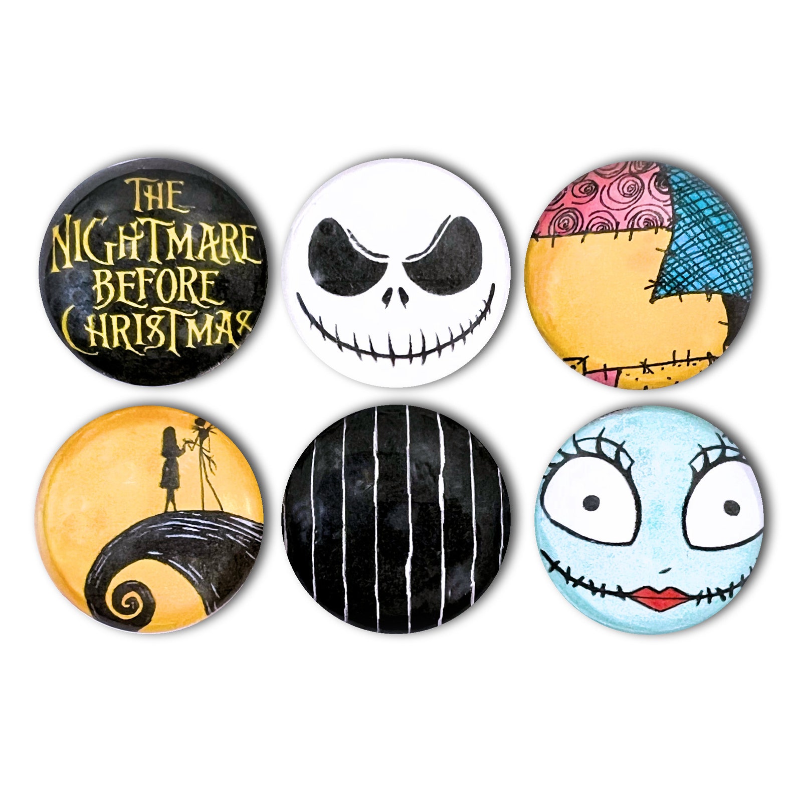The Nightmare Before Christmas Set 6piece Glass Set 1
