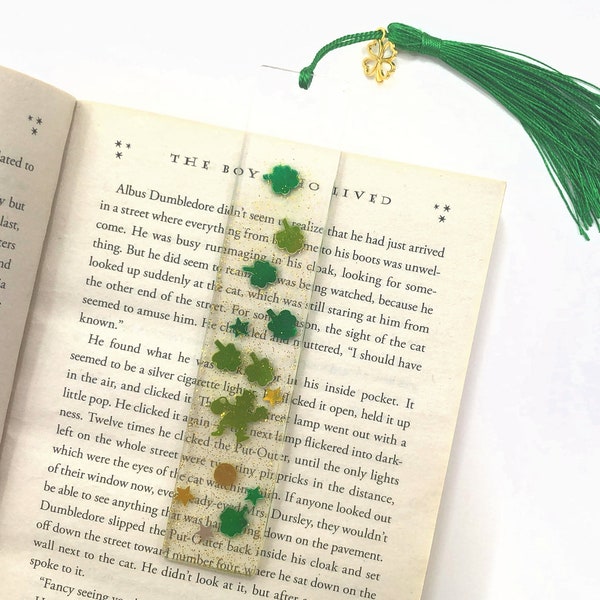 Leaf Clover Bookmark Etsy