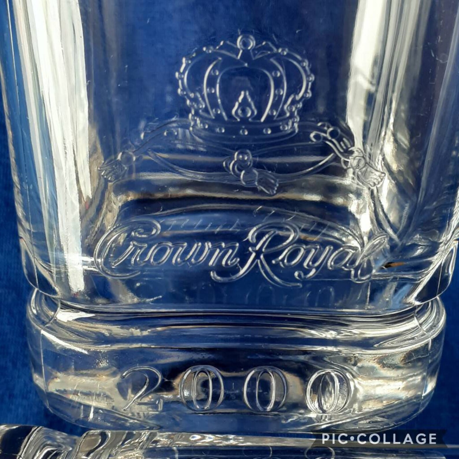 crown royal glasses with hologram
