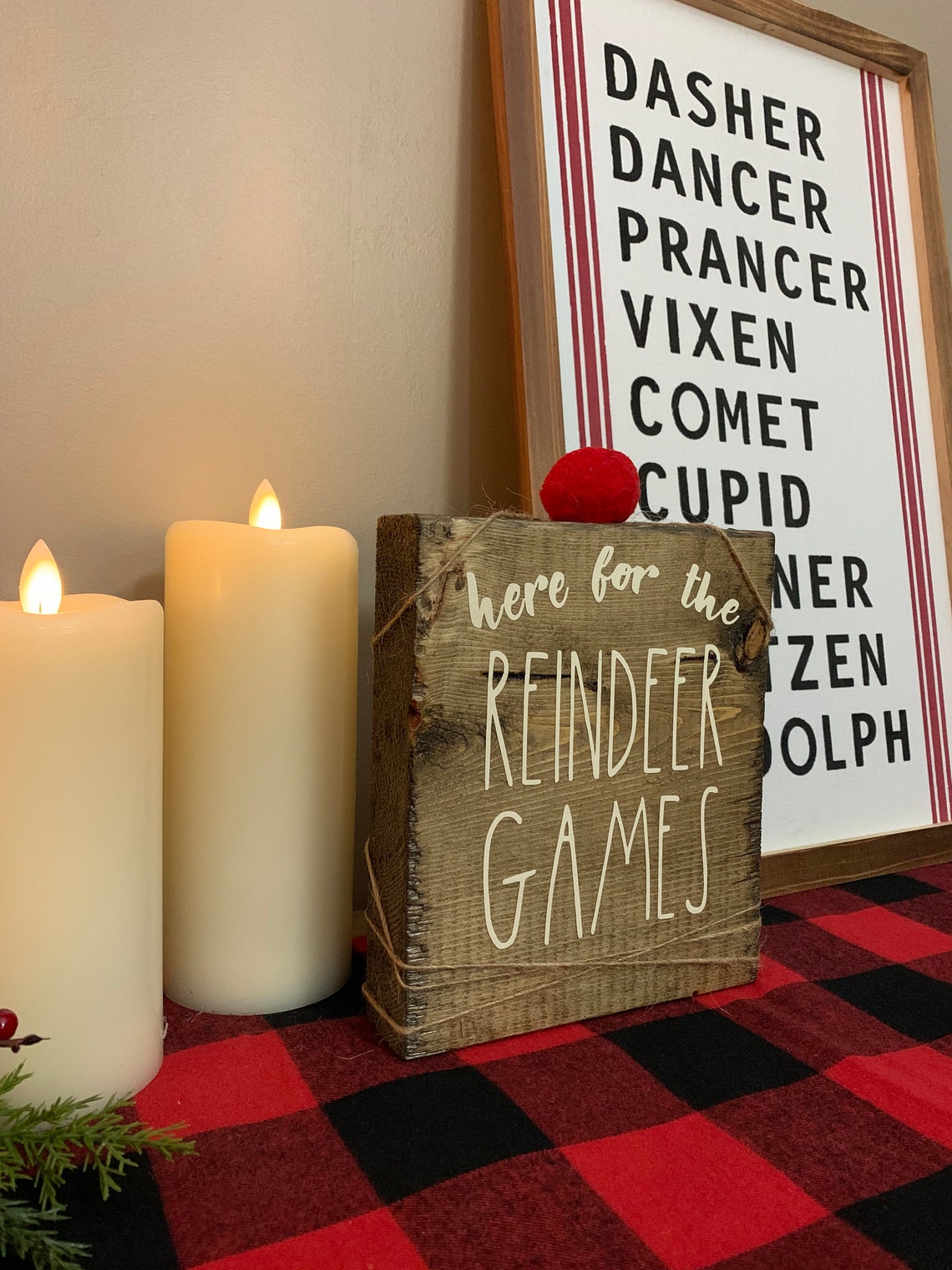 Reindeer Games Sign | Etsy