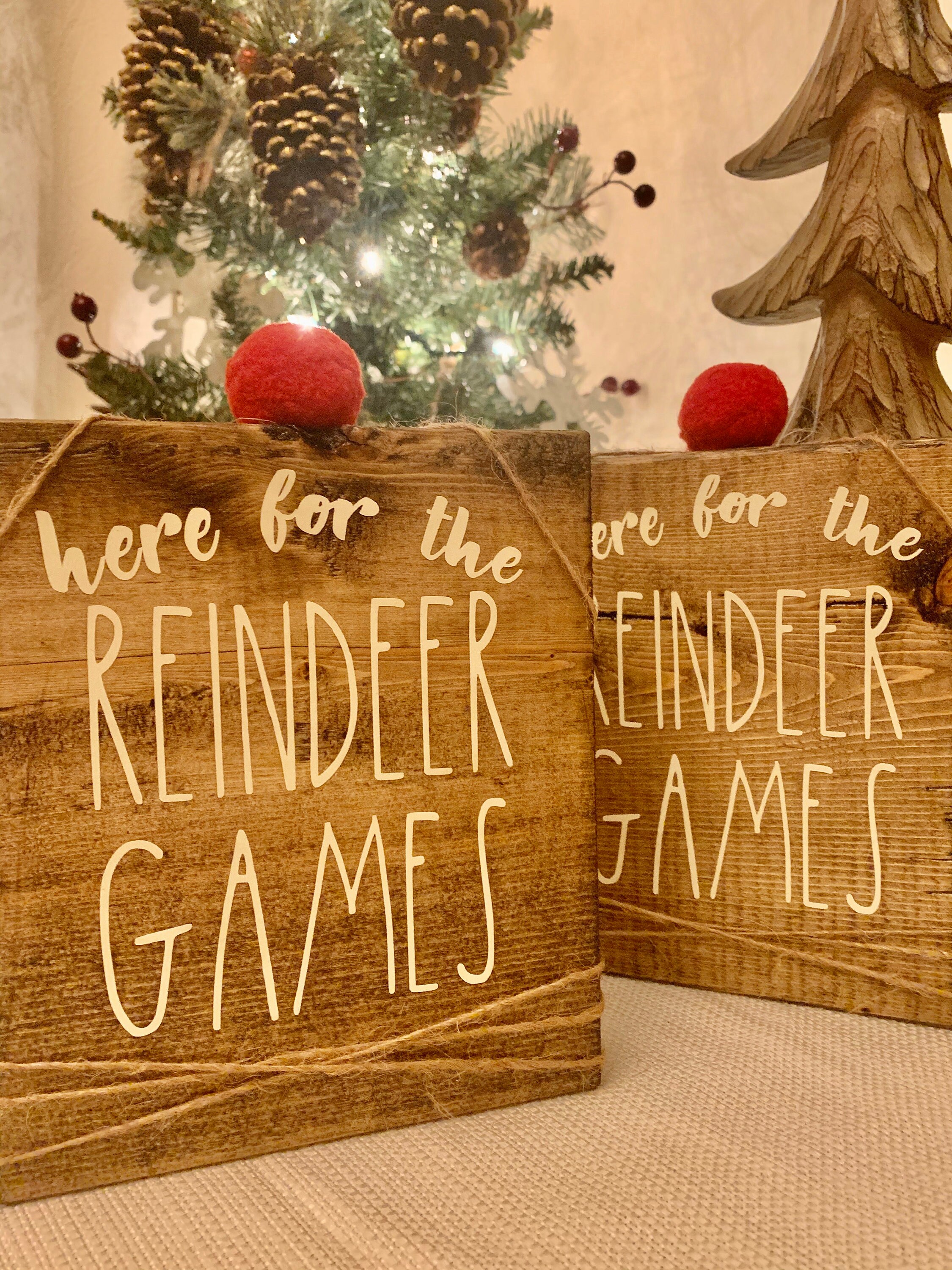 Reindeer Games Sign | Etsy