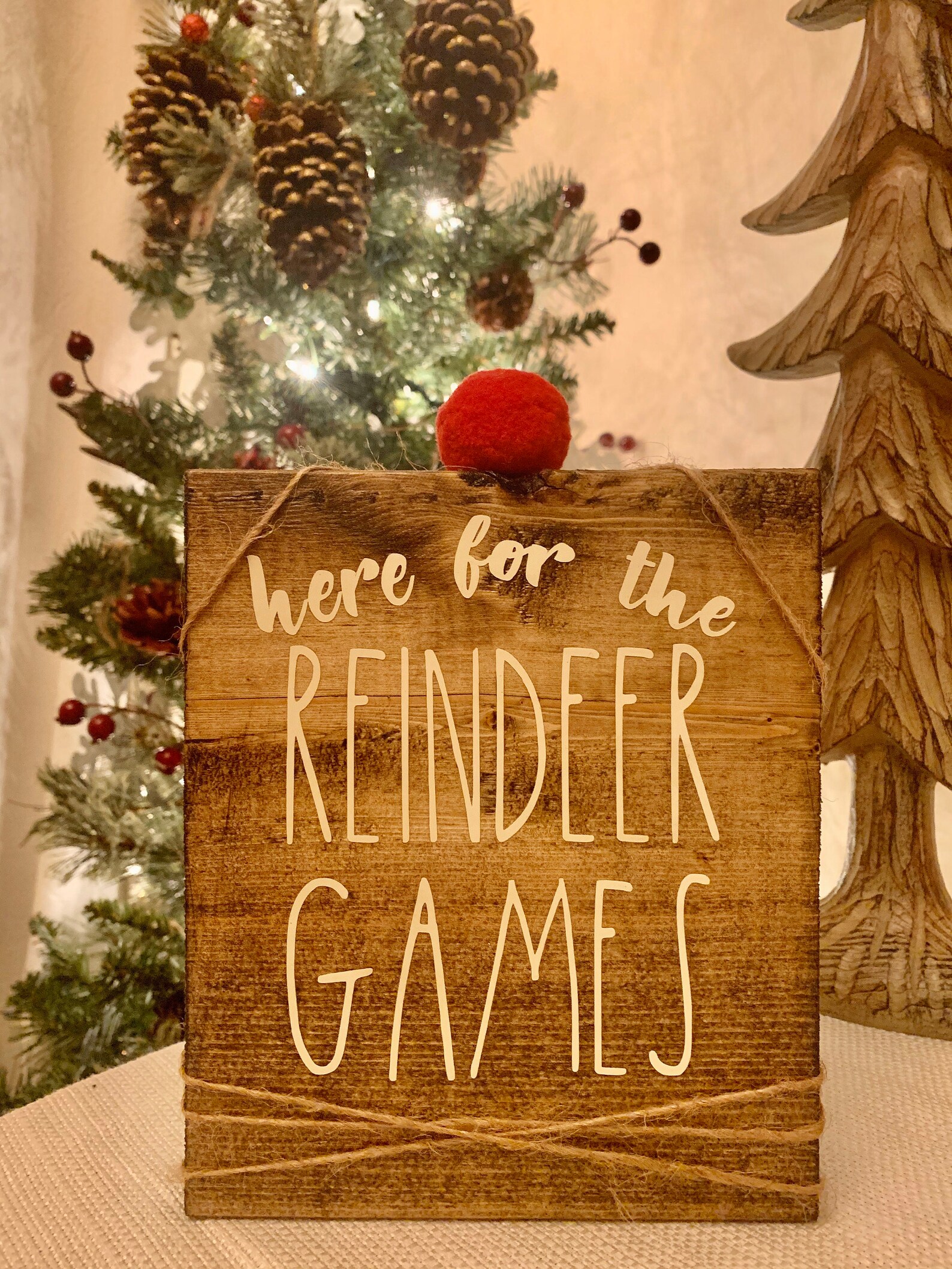 Reindeer Games Sign | Etsy