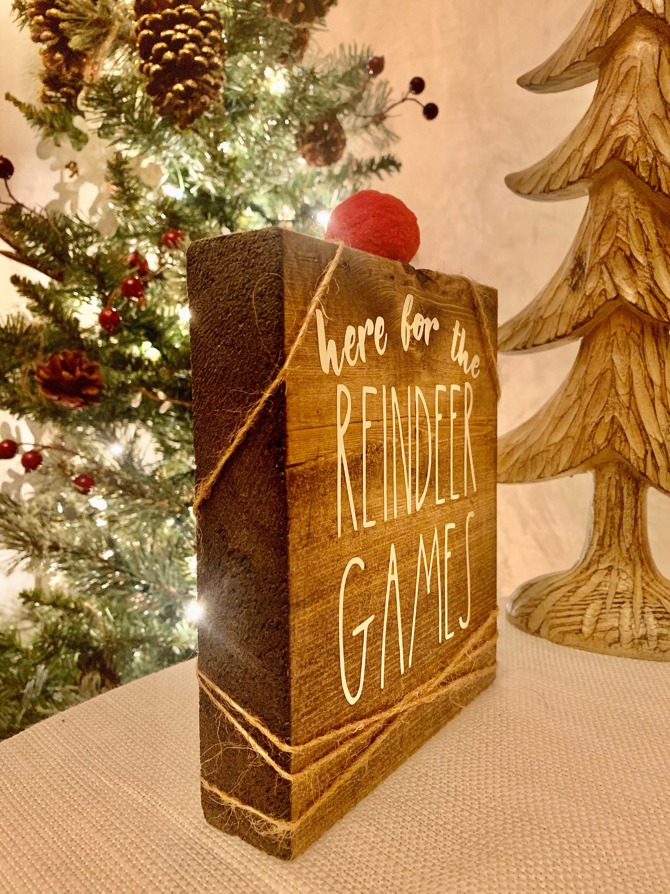 Reindeer Games Sign | Etsy