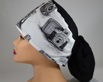Ponytail Pouch Scrub cap: Is It a DSLR or a Vintage Camera?