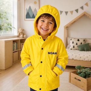 Kids Waterproof Raincoat: Fleece Lined Children's Jacket
