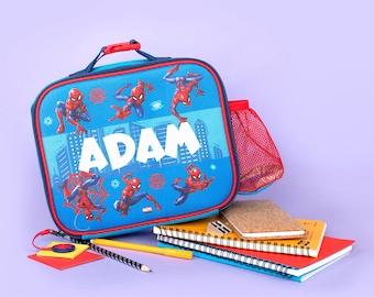 Borsa per il pranzo personalizzata Spiderman - Merchandise ufficiale Spiderman - Borsa termica isolata - Borsa per il pranzo al sacco per la scuola