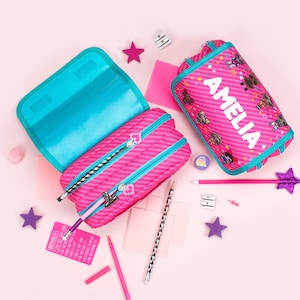 Étui à crayons LOL personnalisé 2 compartiments grande pochette de papeterie accessoires d'école organisateur étui à crayons d'école drôle pour les filles