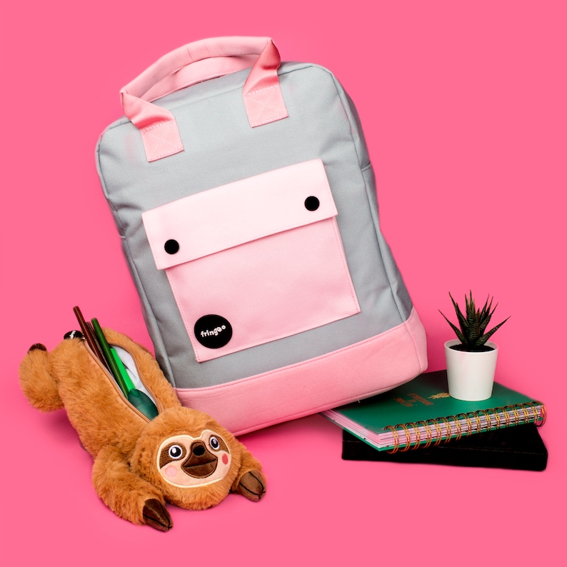 Fringoo Personalisierter süßer Mädchen Rucksack Schulrucksack für Jugendliche oder Kinder Geeignet als Schultasche, Reisetasche oder Laptoptasche Bild 10