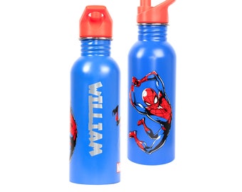 Gepersonaliseerde Spiderman-waterfles: roestvrij staal, lekvrij 700 ml