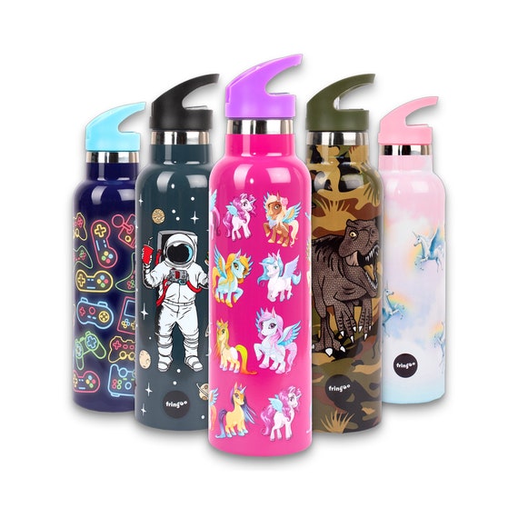Bottiglia personalizzata - Design ispirato a Mrs Hinch - Borraccia termica a doppia parete in metallo da 500 ml - 12 ore di caldo e 24 ore di freddo - Italia