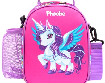 Bolsa de Almuerzo Personalizada - Lonchera con Aislamiento Térmico - Unicornio Mágico