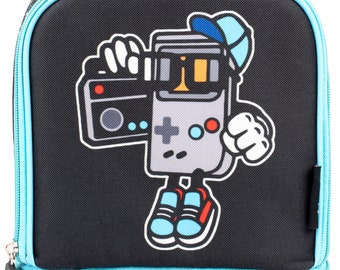 Borsa termica per il pranzo con stampa di controller di gioco per la