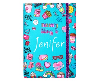 Personalised Weekly Planner for Kids and Teenagers Secret Diary for Girls and Boys Large Journal 53 Weeks Planner + 80 Pages Notebook