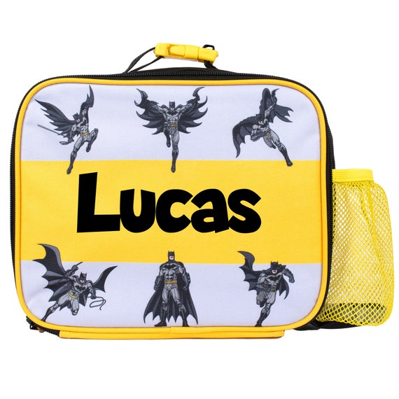 BATMAN Personalised Childrens Lunch Bag Insulated School Lunch Bag for Boys Thermal Lunch Box for Boys Black Etsy