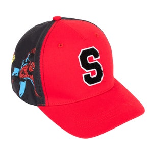 Gorra de béisbol personalizada de Los Vengadores de Marvel para niños, Gorra ajustable con cierre trasero ajustable con letras bordadas, Gorra 100 % con protección UV para vacaciones de verano