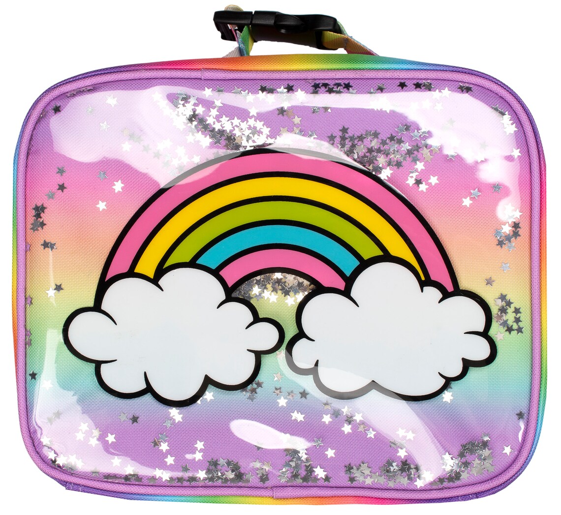 Personalised Kids Lunch Bag Rainbow GlitterThermal Insulated Etsy
