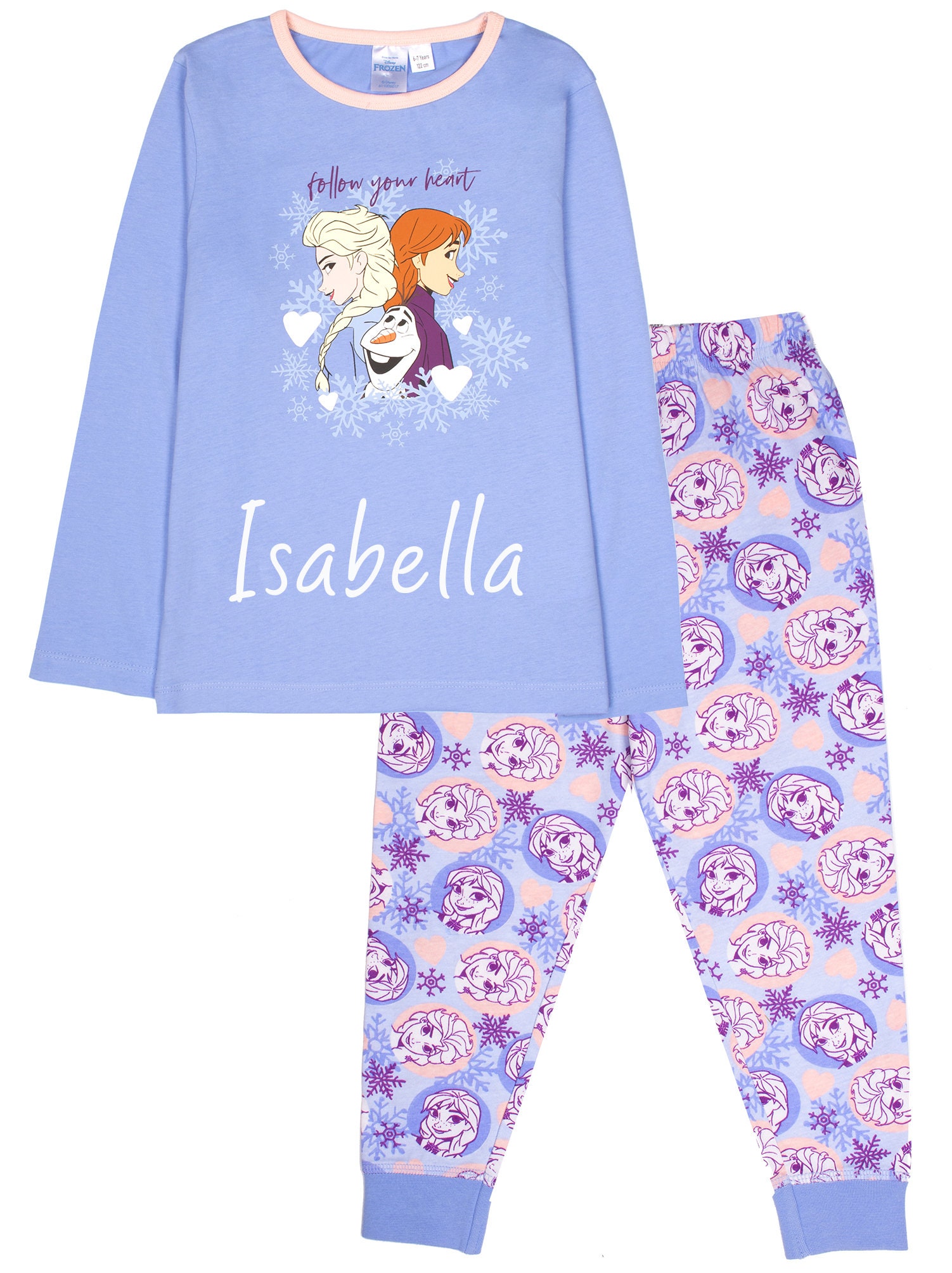 Discover Disney - Pyjama D'hiver Personnalisé La Reine Des Neiges - Anna & Elsa Pyjama