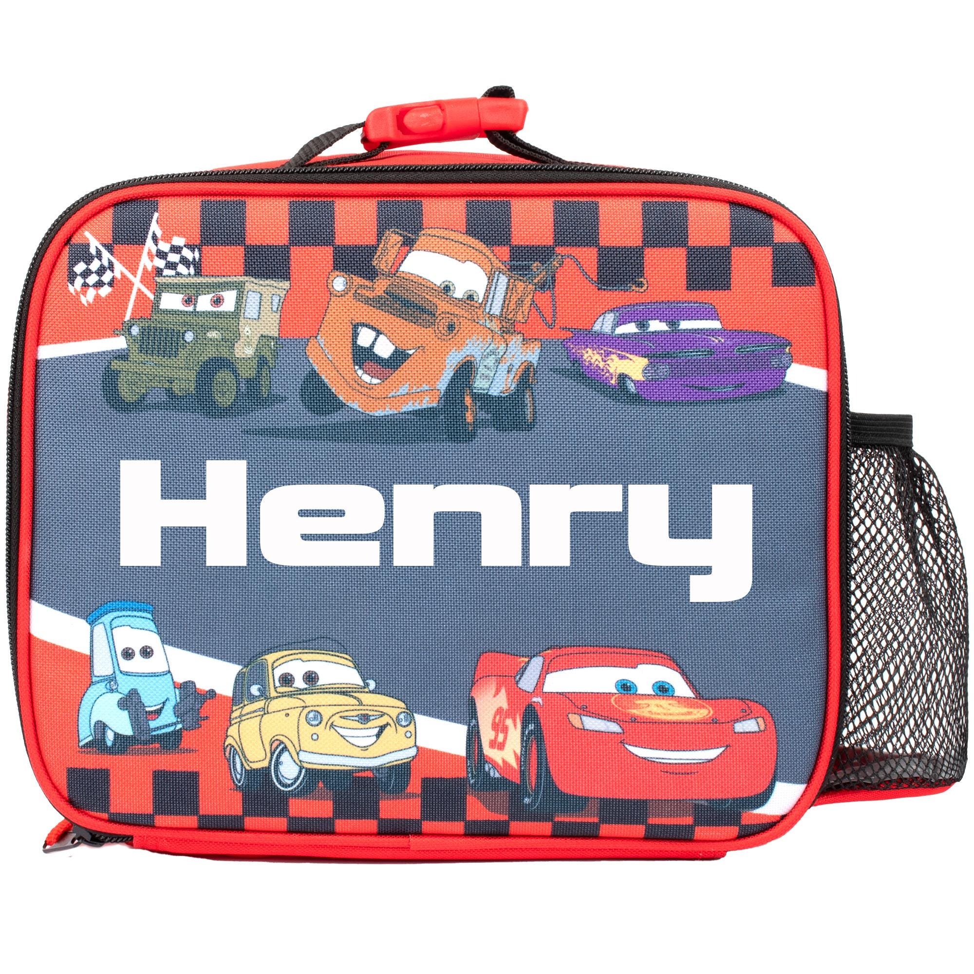 Personalized Disney Cars Lunch Bag – Insulated Kids School Bag