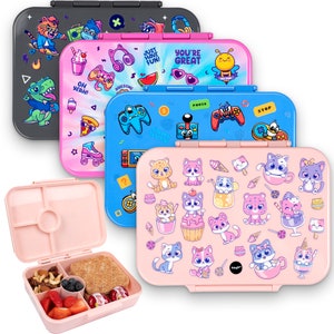 Fringoo - Bento Box - Lunchbox - Auslaufsicher, 800ml Fassungsvermögen, 5 Fächer, Verstellbare Trennwand, BPA-Frei