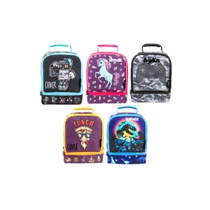 Fringoo Sac à déjeuner thermique personnalisé à deux étages pour enfants pour filles et garçons – Boîte à déjeuner entièrement isolée