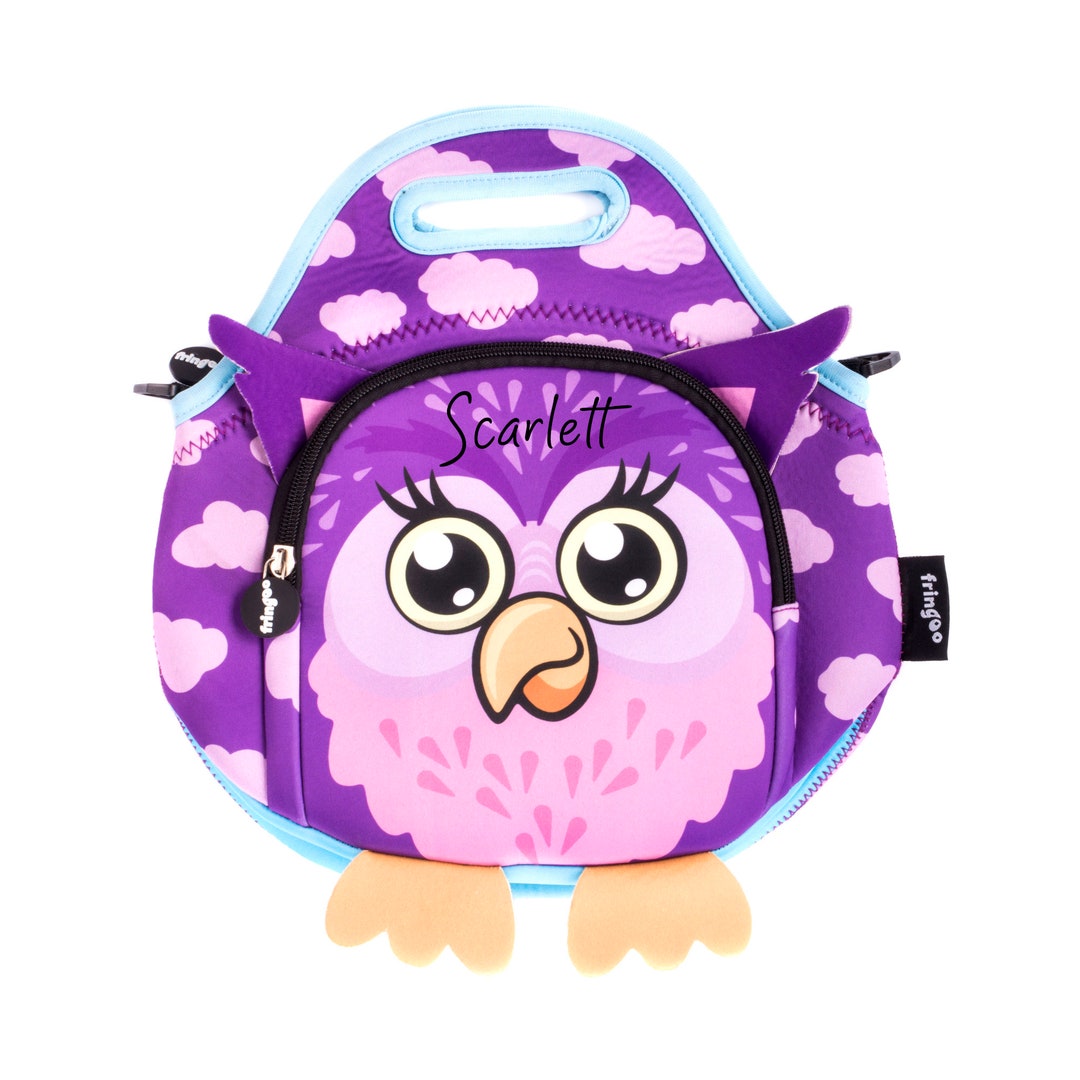 FRINGOO Kids Personalised Lunch Bag Bpafree Neoprene Thermal Insulated